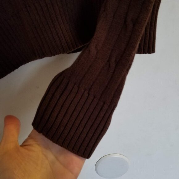 J. McLaughlin Long Sleeve Cable Knit Sweater Large - Picture 5 of 6